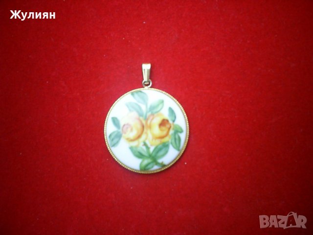  ВИСУЛКА ПОРЦЕЛАН РЪЧНО РЕСУВАН, снимка 4 - Антикварни и старинни предмети - 35972026