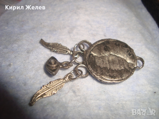 ПОСРЕБРЕН РЕТРО - АРТ ЕТНОГРАФСКИ СТИЛ МЕДАЛЬОН НАКИТ ВИСУЛКА АМУЛЕТ 26445, снимка 2 - Колиета, медальони, синджири - 36095036