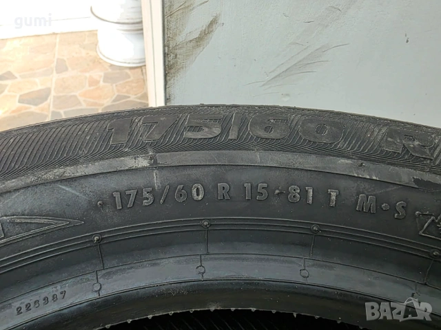 1бр зимна гумa 175/60/15 SEMPERIT L05075, снимка 2 - Гуми и джанти - 53763743