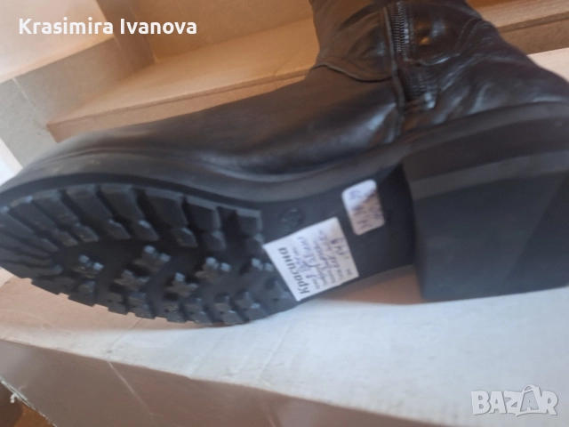 нови ботуши естествена кожа на Габина Варна , снимка 6 - Дамски ботуши - 52513368