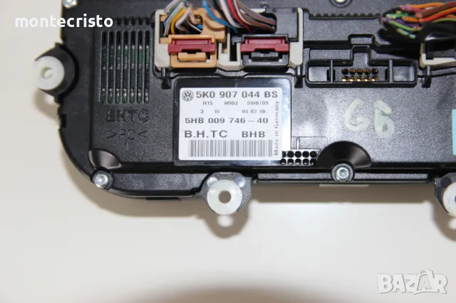 Панел климатроник VW Golf 6 (2008-2013г.) управление климатик 5K0907044BS / 5K0 907 044 BS, снимка 6 - Части - 49592135
