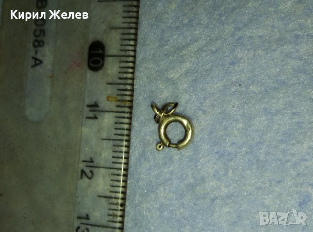 СТАРА СРЕБЪРНА ЗАКОПЧАЛКА КАРАБИНКА За ГРИВНИЧКА КОЛИЕ ВЕРИЖКА СРЕБРО 925 - За ЧАСТИ РЕМОНТ 38811, снимка 4 - Бижутерийни комплекти - 42426729