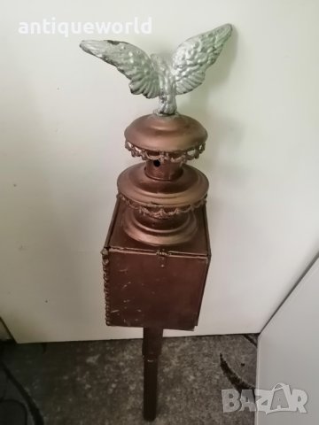 Голям Стар КАРЕТЕН Фенер за Файтон , Каляска , снимка 6 - Антикварни и старинни предмети - 41961838