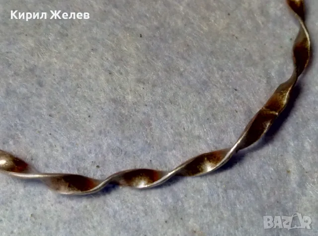 СТАРИННА СРЕБЪРНА ГРИВНА МНОГО ВИСОКА ПРОБА СРЕБРО РЕТРО ПЛЕТКА РЪЧНА МАЙСТОРСКА РАБОТА 37583, снимка 8 - Антикварни и старинни предмети - 48485600