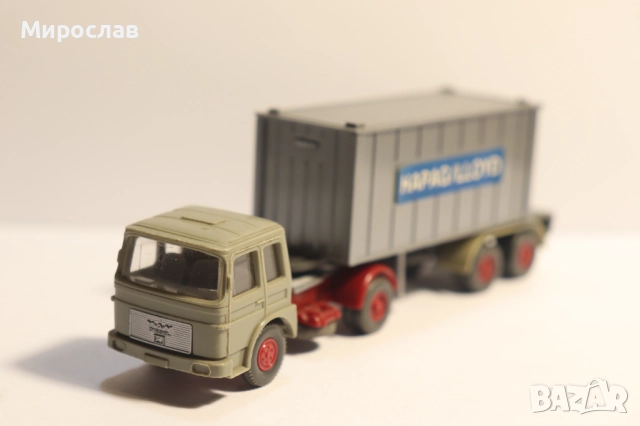 WIKING H0 1/87 МАН MAN КОНТЕЙНЕР КАМИОН МОДЕЛ КОЛИЧКА, снимка 8 - Колекции - 52446220