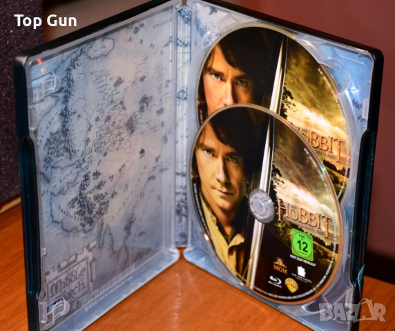 Блу Рей Steelbook Хобит Blu Ray Hobbit (Метална кутия 2 диска), снимка 4 - Blu-Ray филми - 53088976