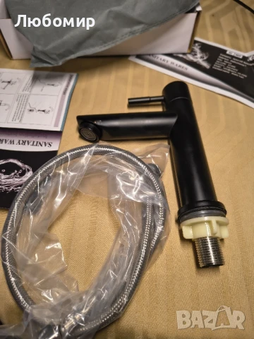 Смесител за мивка Rozin за баня с едноръкохватков механизъм, висок смесител за баня, смесител

, снимка 3 - Смесители - 50716022