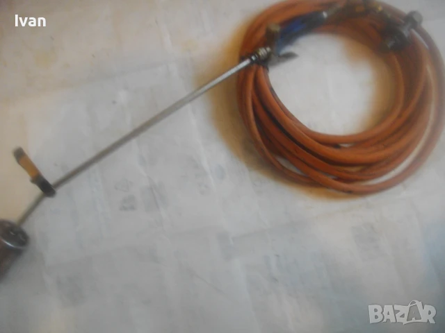 77см Немска газова горелка за покриви и хидроизолации пълен комплект с маркуч 5м и редуцир вентил, снимка 12 - Други инструменти - 51333293