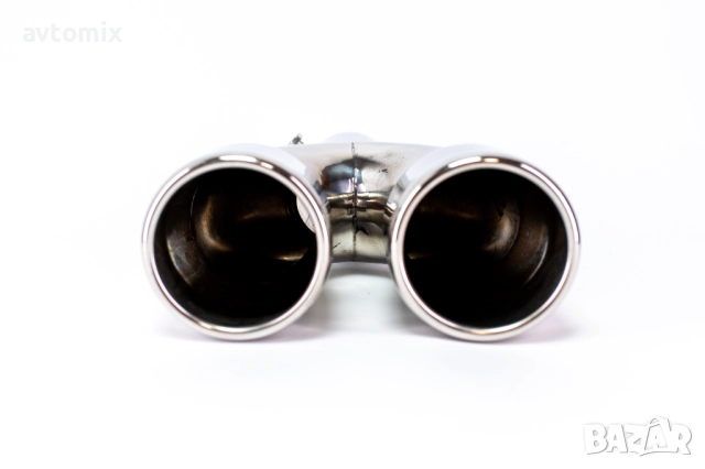 Накрайник за ауспух, двоен, неръждаема стомана, снимка 8 - Аксесоари и консумативи - 51816193