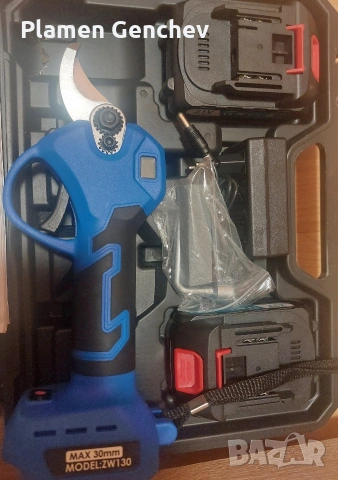 Ножица за градинарство, Електрическа, 2 батерии, снимка 2 - Други - 53585644