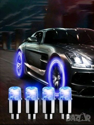 Светещи капачки за вентили на автомобил, мотор и велосипед , снимка 2 - Аксесоари и консумативи - 42109061