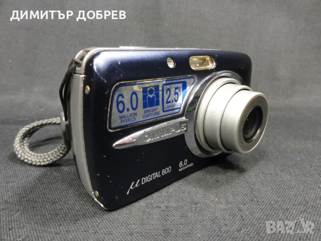 ЦИФРОВ ФОТОАПАРАТ OLYMPUS MJU 600 6.0 MP DIGITAL CAMERA, снимка 5 - Фотоапарати - 51693149