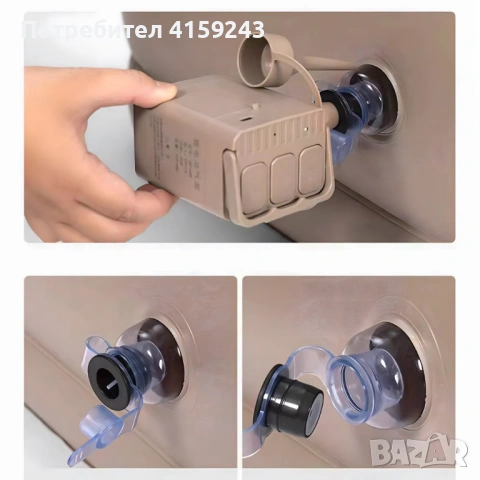 Двоен надуваем матрак с разтегателен диван за спане, снимка 4 - Дивани и мека мебел - 53065664