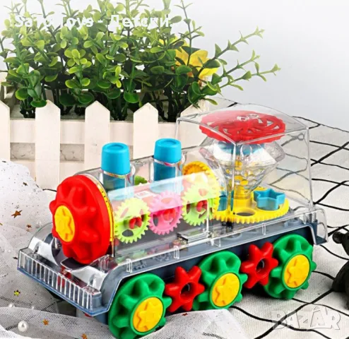 Детско, прозрачно, светещо влакче