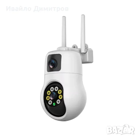 ВЪНШНА WIFI КАМЕРА С ДВА ОБЕКТИВА 10MP