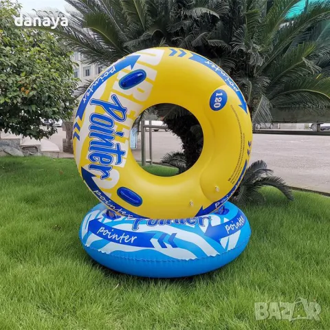 5765 Голям надуваем пояс с дръжки и облегалка Pointer, 120 cm, снимка 4 - Водни спортове - 49217199