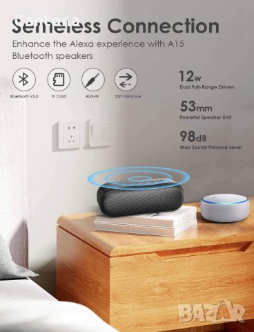 LENRUE A15 висококачетвена Bluetooth тоонколона, снимка 3 - Тонколони - 34717138