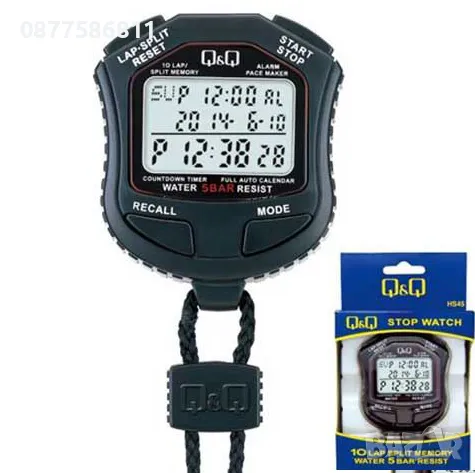  █▬█ █ ▀█▀ НОВ ПРОФЕСИОНАЛЕН ХРОНОМЕТЪР Q&Q HS45J. ПРОФЕСИОНАЛНИ СПОРТНИ ХРОНОМЕТРИ QQ.