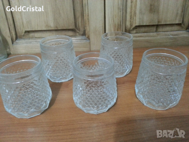 Ретро стъклени кристални  чаши чашки, снимка 4 - Антикварни и старинни предмети - 36370987
