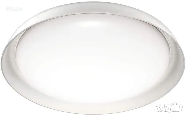 Плафон Ledvance Smart+ Wi-Fi Orbis Plate Grey Ø43cm 24W 2500lm, снимка 3 - Лампи за таван - 48271556
