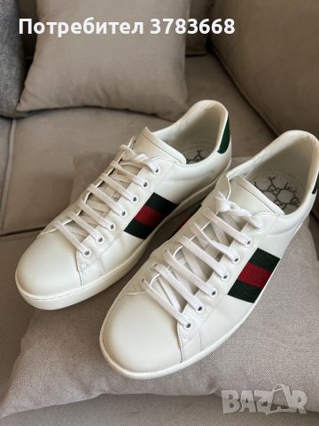 Gucci Men's New Ace Leather Sneakers, снимка 1