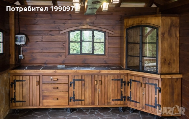 Кухя по индивидуален проект. Масив - орех, елша, бреза, череша, акация, смърч, чинар, бряст, дъб., снимка 12 - Кухни - 52476422