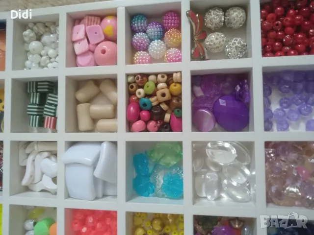 Мъниста перли декорация синьо око, снимка 2 - Колиета, медальони, синджири - 49032793