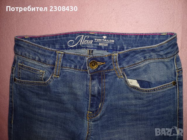Дамски дънки Tom Tailor Bootcut с висока талия размер 27/32, снимка 2 - Дънки - 40857089