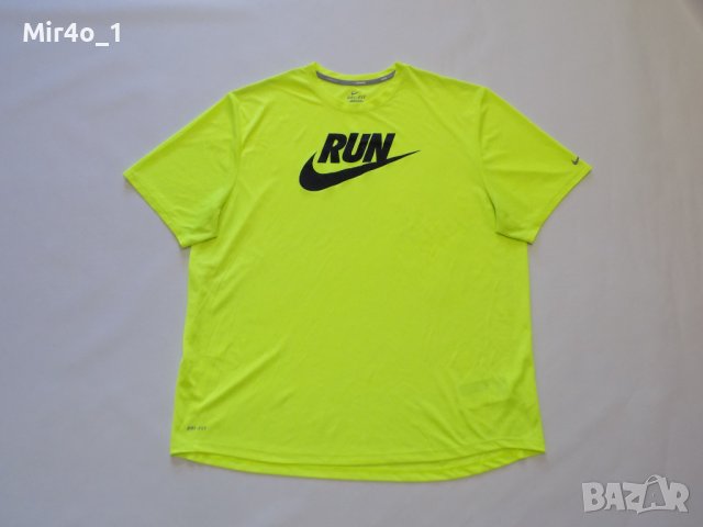тениска nike run найк потник блуза оригинал спорт фитнес крос мъжка XL, снимка 1 - Тениски - 41419628