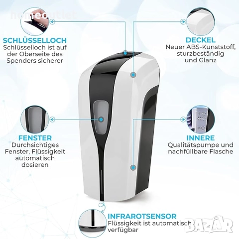 ПРОМОЦИЯ Автоматичен безконтактен дозатор за сапун AUTOMATIC SOAP DISPENSER (X001783ZW7), снимка 3 - Аксесоари за кухня - 51680151