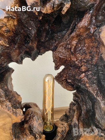 Ръчно изработена дизайнерска лампа от дърво. Арт. , снимка 2 - Други - 44191662