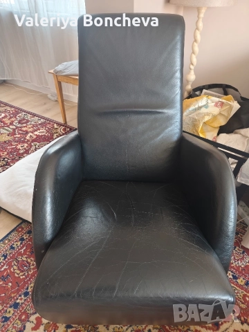 кресло от естествена кожа , снимка 5 - Дивани и мека мебел - 52802376