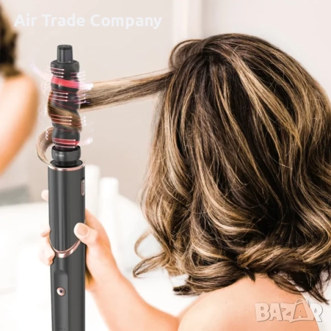 Маша за коса Shark Ninja Flex Style, 5-в-1 Air Styler и Сешоар – HD446EU, Черен, снимка 7 - Маши за коса - 51687434