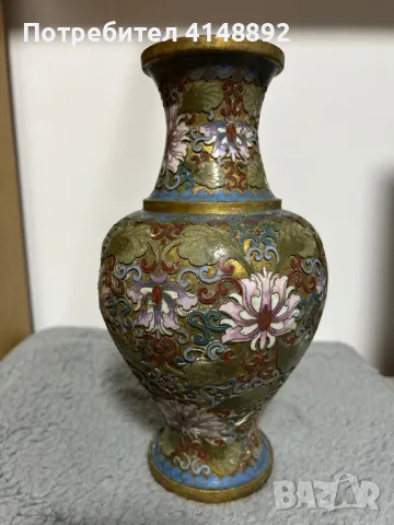 Старинна китайска метална ваза 20 век