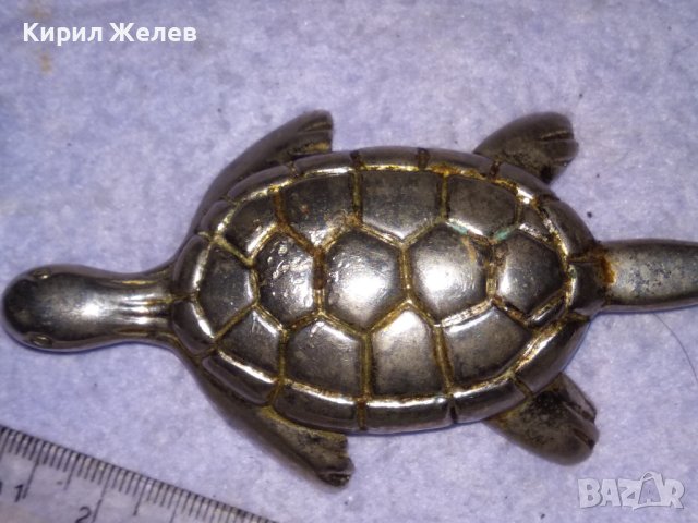 РЯДКА КОЛЕКЦИОНЕРСКА СРЕБРИСТА БРОНЗОВА ФИГУРАЛНА ВИНТИДЖ АРТ ОТВАРАЧКА - КОСТЕНУРКА 38412, снимка 9 - Прибори за хранене, готвене и сервиране - 41398968