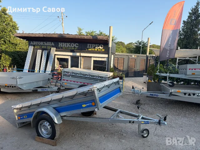 Туристическо, самосвално ремарке VESTA LIGHT 23 с плосък брезент, снимка 11 - Ремаркета - 55780191
