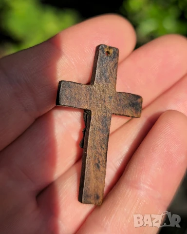 Дървен Кръст Разпятие , снимка 5 - Други ценни предмети - 51357916