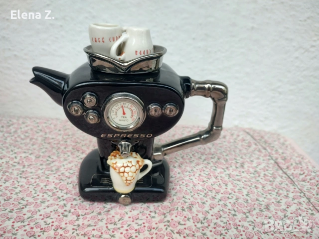 Чайник ретро машина за еспресо за колекционери, снимка 2 - Декорация за дома - 53704237