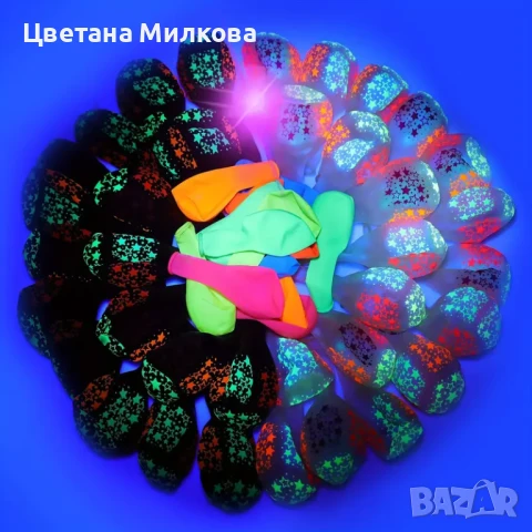 Светещи в тъмното балони за празник!, снимка 10 - Декорация - 50685382