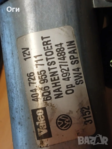 Моторче задна чистачка з Фолксваген Поло 9N 01-06г. 6Q6 955 711, снимка 3 - Части - 53580556