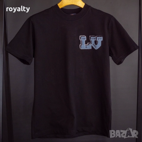 Louis Vuitton Мъжка Черна Тениска РАЗПРОДАЖБА🔥