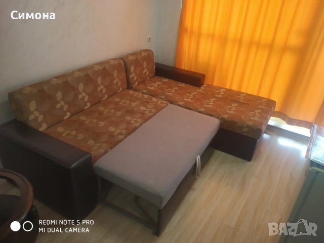 Разтегателен ъглов диван за хол, снимка 2 - Дивани и мека мебел - 53681811