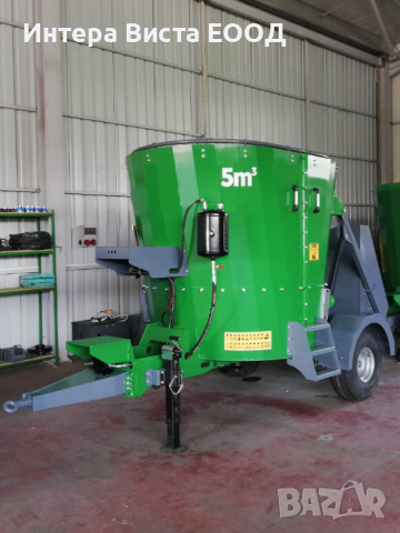    Вертикален фуражораздаващ миксер 5м3, снимка 2 - Селскостопанска техника - 36232517