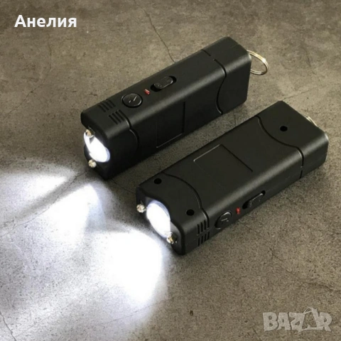 Устройство за самозащита - електрошок 5000K V и LED фенер – компактно, презареждаемо, снимка 3 - Други стоки за дома - 53047177