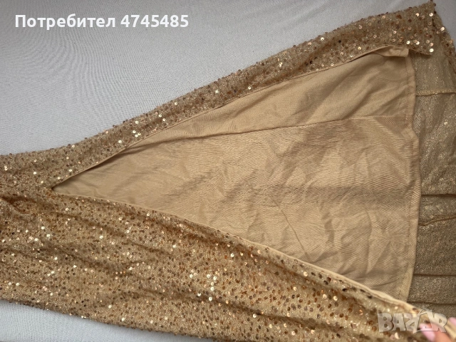 Дълга рокля с пайети , снимка 5 - Рокли - 53585074