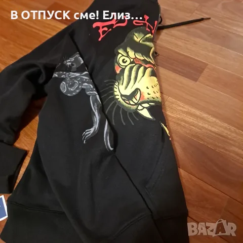 Нов суичер/ худи, анурак с цип ED HARDY оригинал.ватиран. САЩ, снимка 8 - Суичъри - 55828460