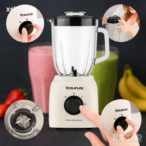 Кухненски блендер, Taurus Optima Vintage - 1500 Max., снимка 5 - Блендери - 52595565