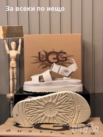 UGG Дамски Бежови Сандали ЮДЖИДЖИ Код E721, снимка 2 - Сандали - 51227361