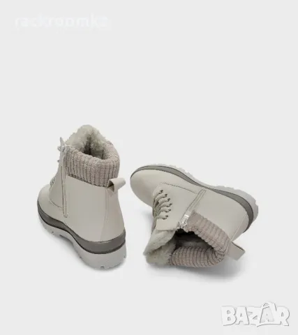 Бели дамски боти с топла вата  B3126-2 white, снимка 4 - Дамски боти - 47951416