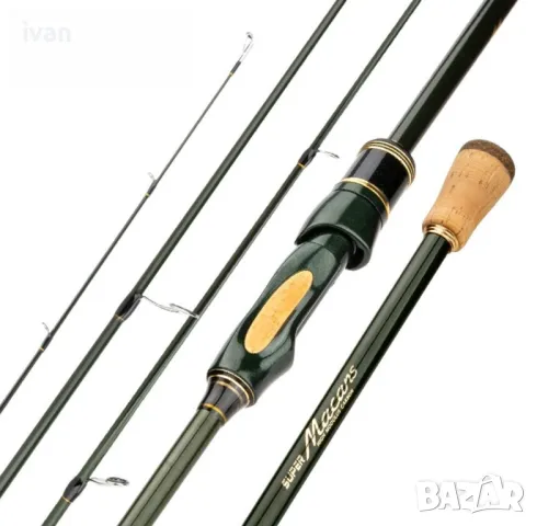 Спининг Карбонова  пръчка 2.4 метра, каст 6-27 гр. лека и удобна 127 гр. 